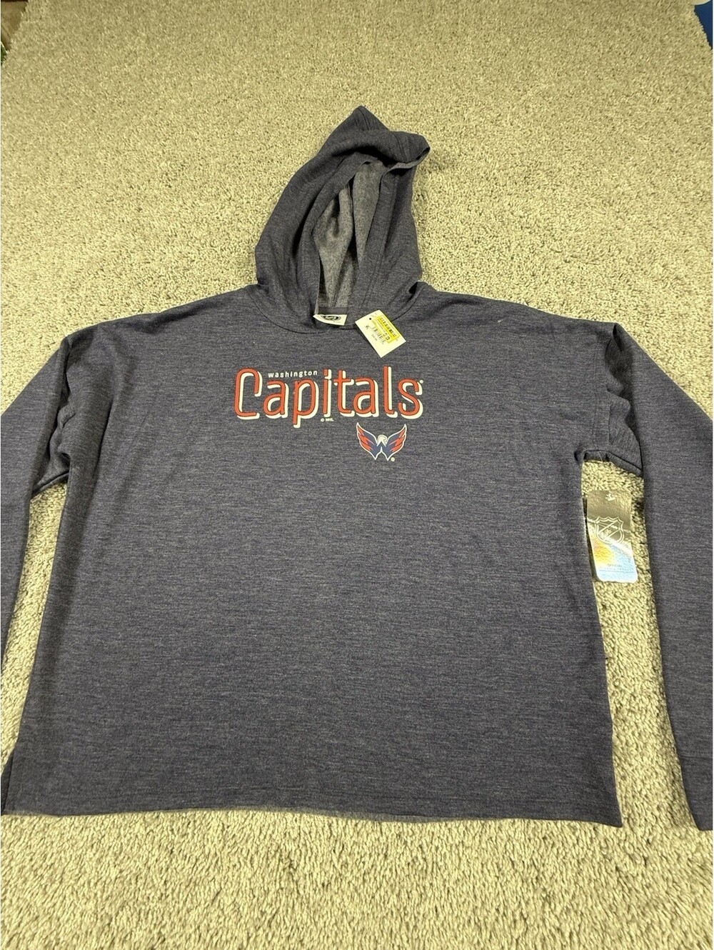 NWT NHL Washington Capitals Women’s Hoodie Cropped Size Small Oversized